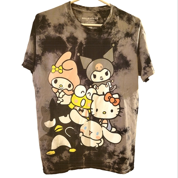 Sanrio | Tops | Hello Kitty Kuromi Tiedye Tshirt Size M | Poshmark